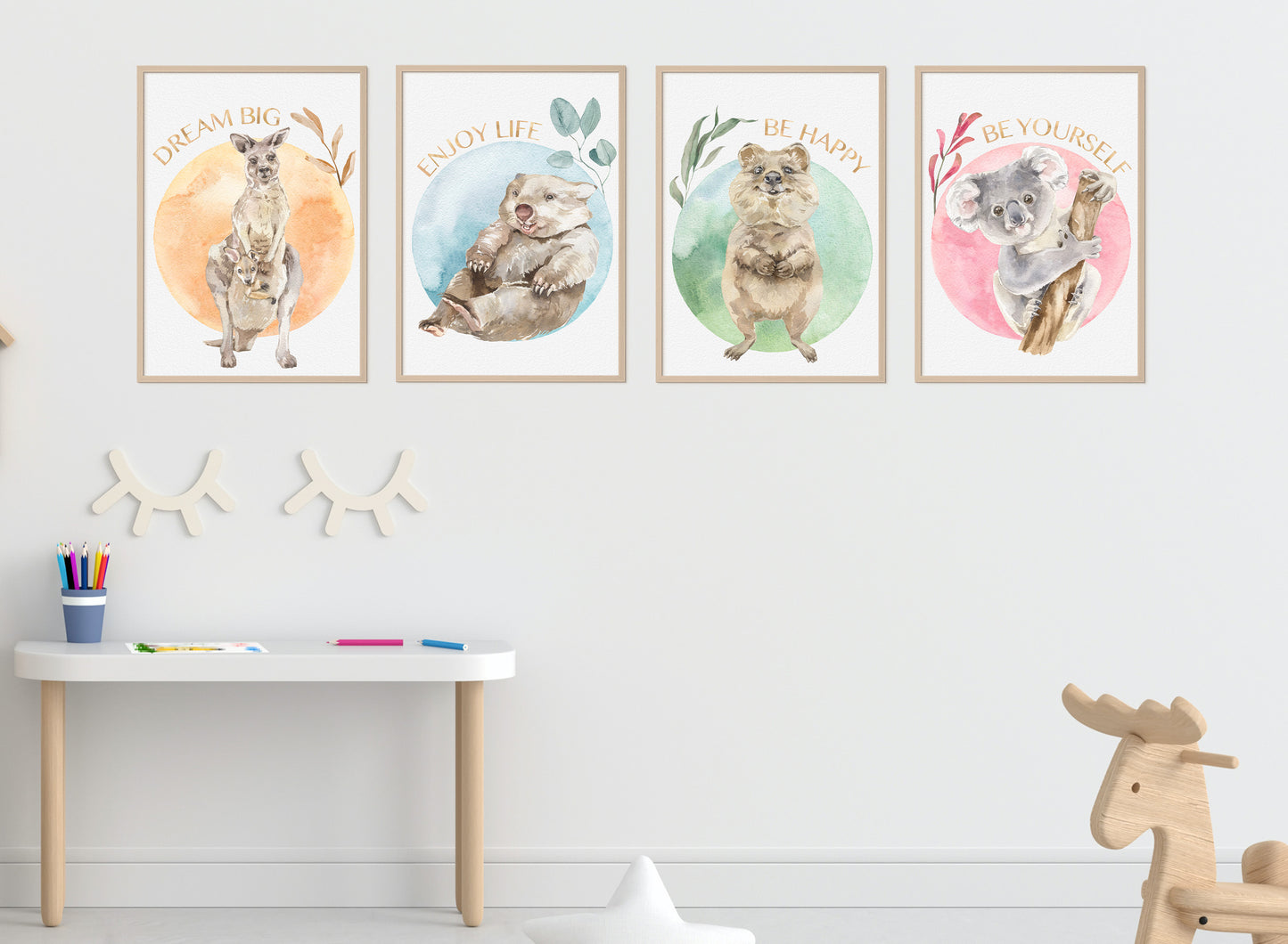 4er Poster Set • Baby Tiere Australiens • DIN A4 • CreativeRobin