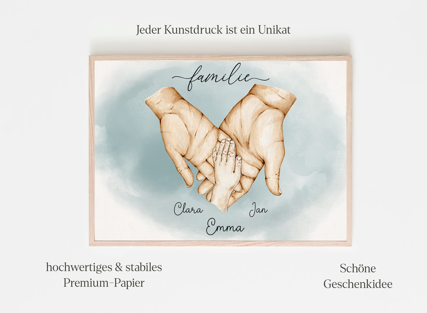 FamilienhÀnde-Poster mit 1 Baby
