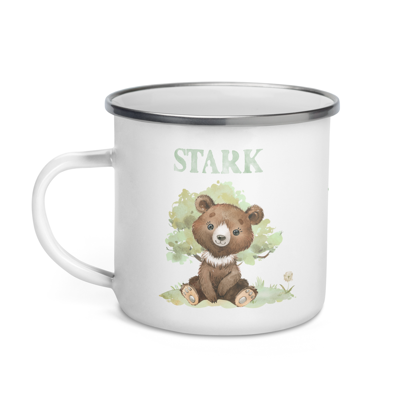 Süße Affirmations-Tasse mit personalisierbaren Namen • Emaille Tasse