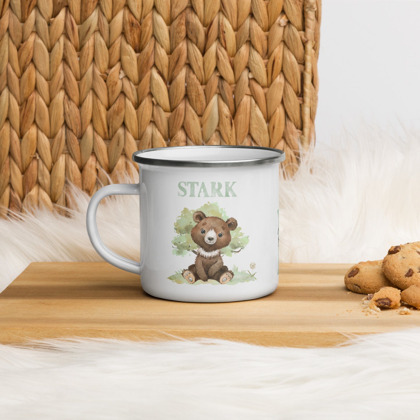 Süße Affirmations-Tasse mit personalisierbaren Namen • Emaille Tasse