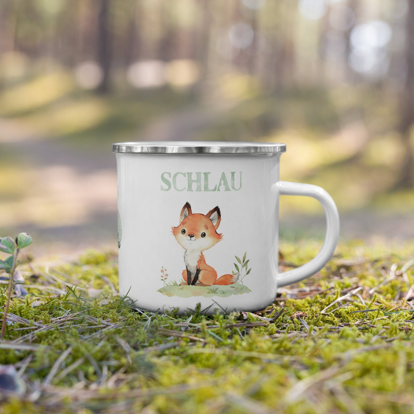 Süße Affirmations-Tasse mit personalisierbaren Namen • Emaille Tasse