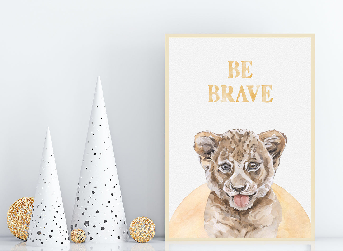 4er Safari Tiere Poster Set Kinderzimmer I Babyzimmer Deko I ohne Rahmen I CreativeRobin