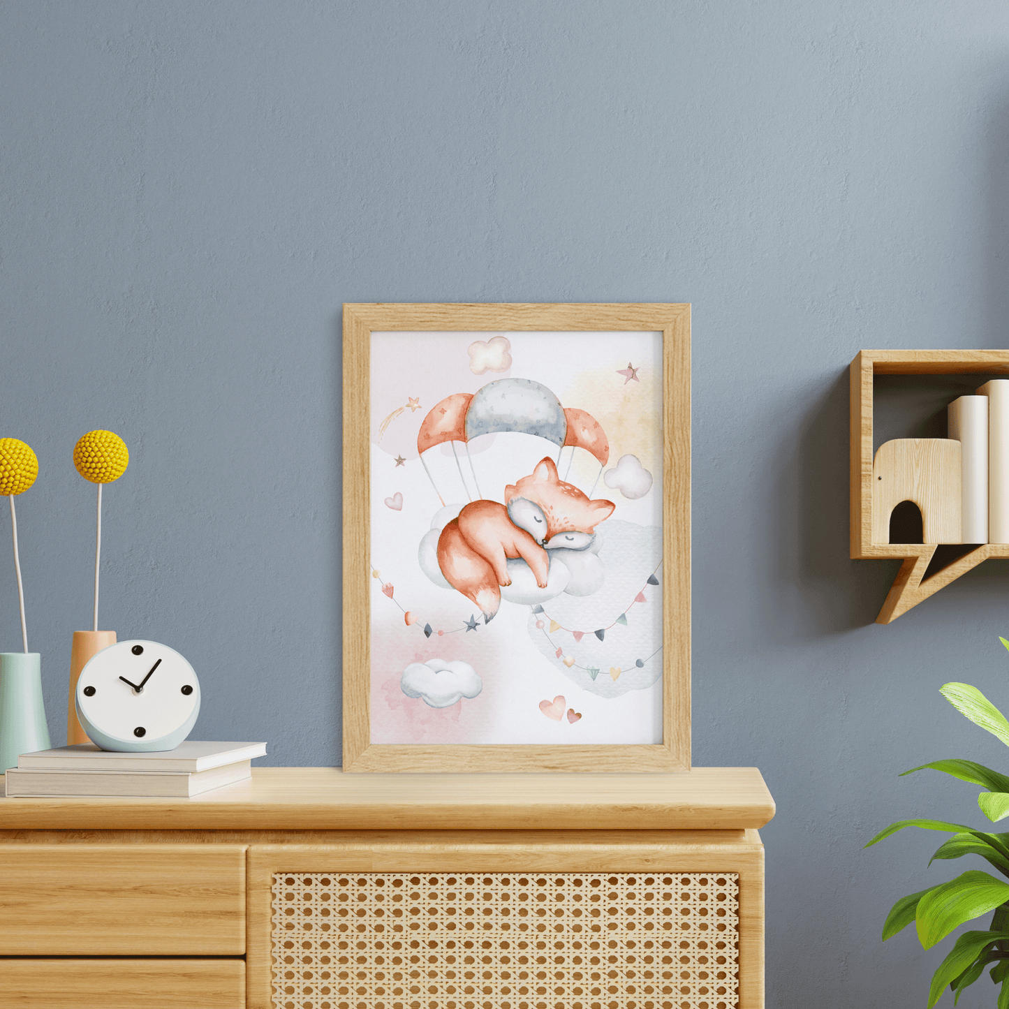 Süße Träume Poster-Set als Babyzimmer Deko I schlafendes Schäfchen, Koala, Elefant & co. I ohne Rahmen I CreativeRobin