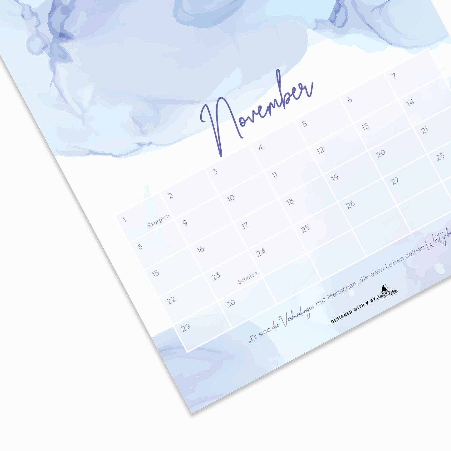 Fotokalender jahresunabhängig I A4 Bastelkalender mit netten Sprüchen I immerwährender Wandkalender