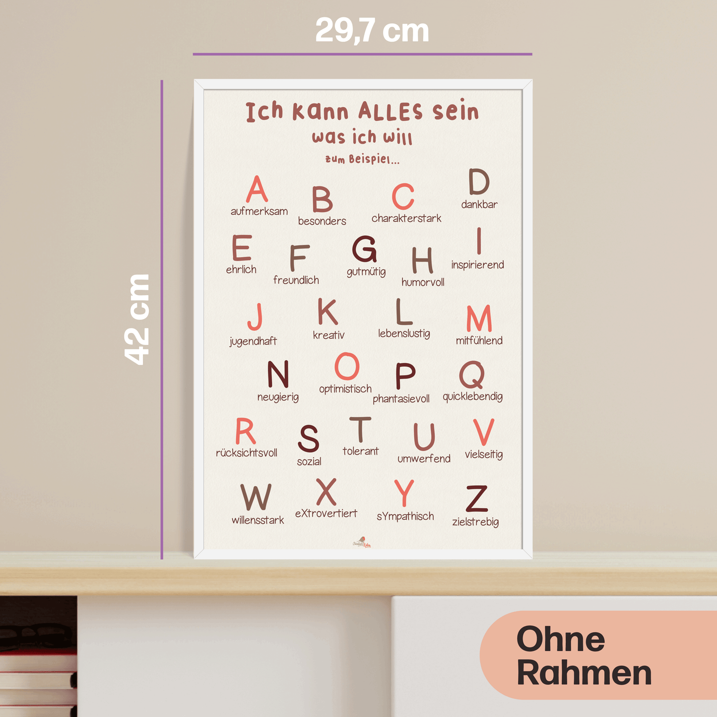 Affirmations Poster für Kinder | positive Bekräftigung fürs Kinderzimmer, Kindergarten & Grundschule | DIN A3