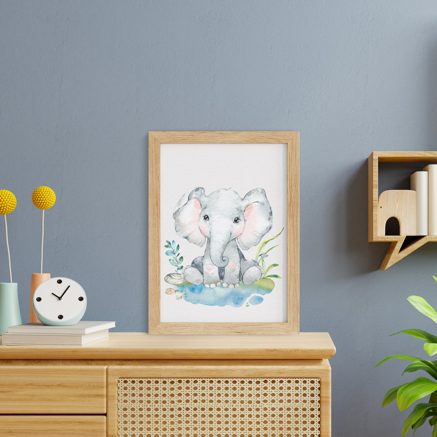 5er Poster-Set fürs Kinderzimmer I Tiere Afrikas I Süße Babyzimmer Deko