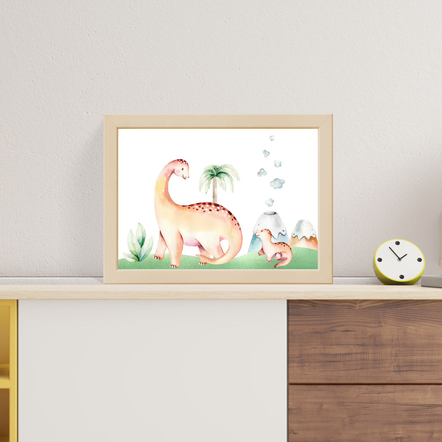 6er Dino Poster-Set fürs Kinderzimmer I Babyzimmer Deko