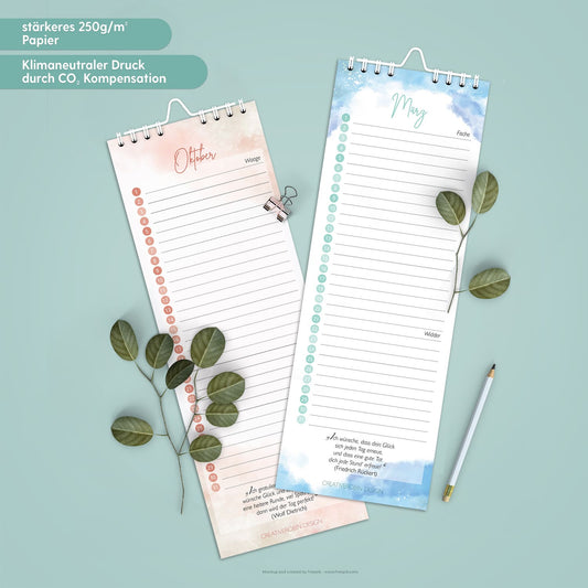 Geburtstagskalender immerwährend mit Geburtstagsgrüßen