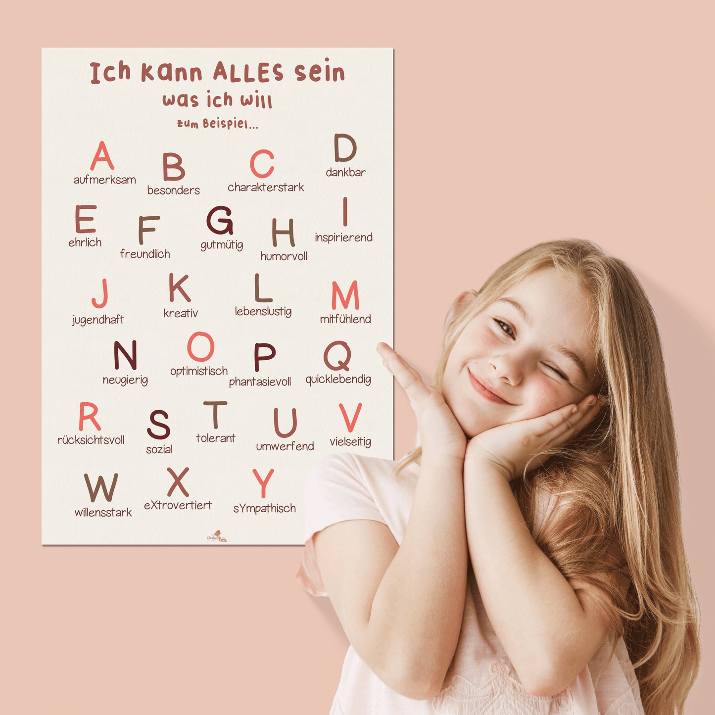 Affirmations Poster für Kinder | positive Bekräftigung fürs Kinderzimmer, Kindergarten & Grundschule | DIN A3