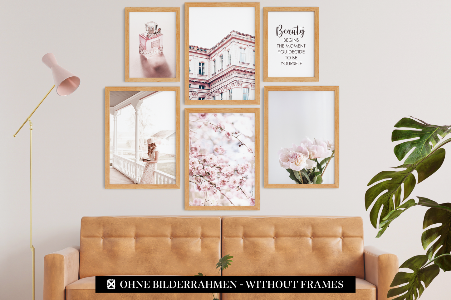 » Mode, Design & Architektur « Poster Set als Wohnzimmer Deko | 4x A3 + 2x A4 Wandbilder Collage | ohne Rahmen