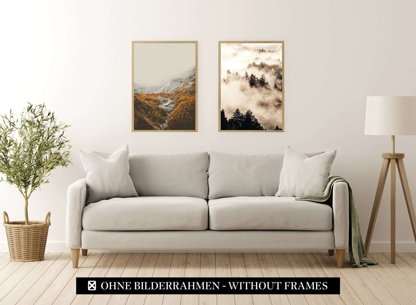 » Herbst « Poster Set als Wohnzimmer Deko | 4x A3 + 2x A4 Wandbilder Collage | ohne Rahmen